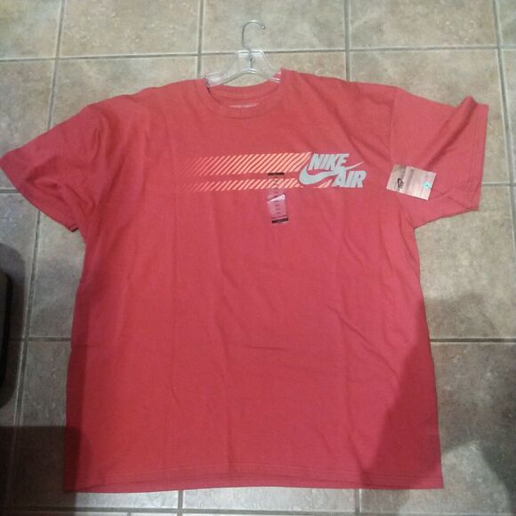 Nike Air Swoosh Logo T-Shirt Red Men’s XXL 337938-655 Vintage Rare NEW WITH TAGS - Picture 1 of 7